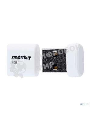 Флешка USB SmartBuy LARA White (SB4GbLara-W), 4Gb, USB 2.0, R/W 15/5, белый