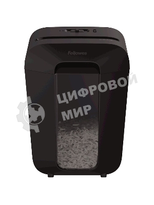 Шредер Fellowes PowerShred LX70 черный (секр.P-4)/перекрестный/11лист./18лтр./скрепки/скобы/пл.карты