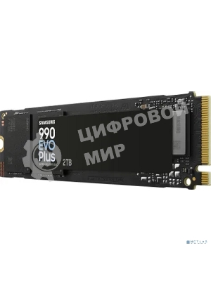 Накопитель SSD Samsung 990 EVO Plus, 2Tb, M.2 2280, PCIe 4.0 x4, NVMe, R/W 7250/6300