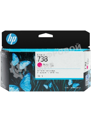 Картридж HP 738 130-ml Magenta DesignJet Ink Cartridge