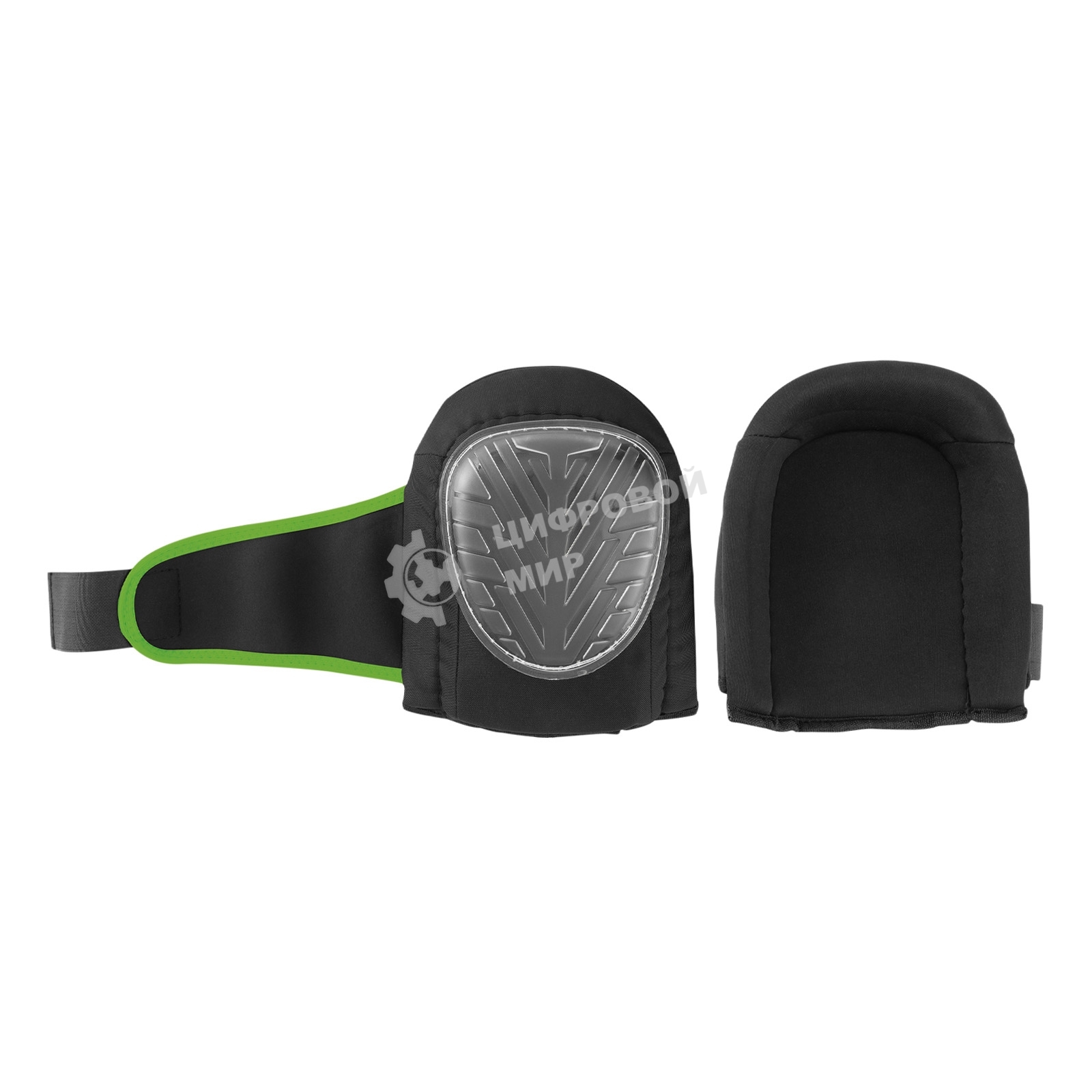 Наколенники с рифленой PVC накладкой Сибртех, водонепроницаемые, вставка из EVA с гелевой подушкой