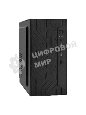 Компьютерный корпус Minitower ExeGate BAA-303-UNS350 (mATX, БП UNS350 с вент. 12см, 2*USB, HD Audio, черный)