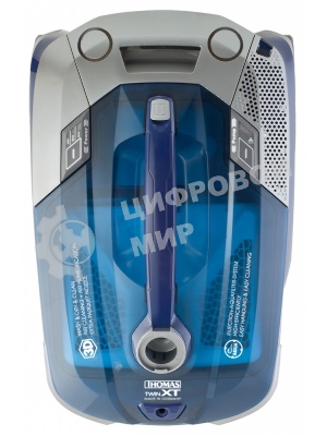 Моющий пылесос Thomas TWIN XT 788565, черный/синий, 325/1700 Вт, уборка влажная/сухая/сбор жидкости, пылесборник контейнер 2.6 л