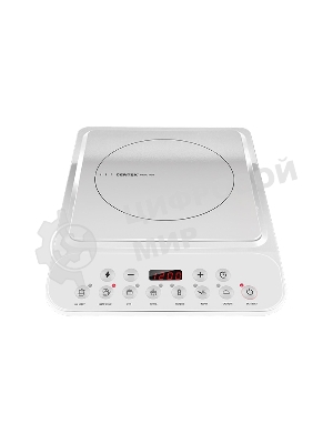 Плита настольная электрическая Centek CT-1517 белый, 2 кВт, индукция, конфорки - 1, стеклокерамика, сенсор