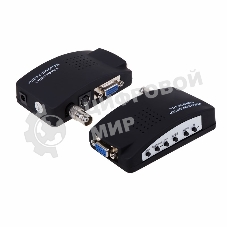 Конвертер Rexant BNC\RCA + S-video на VGA (в комплекте переходник гн. BNC – шт. RCA)