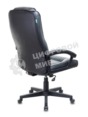 Кресло руководителя Бюрократ T-9906N/BLACK черный, кожа