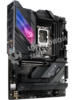 Материнская плата ASUS ROG STRIX Z690-E GAMING WIFI, LGA 1700, Intel Z690, 4xDDR5, 6xSATA, 3xM.2, 1xPCI-E 5.0 x16, 1xPCI-E 4.0 x4, 1xPCI-E 3.0 x4, 1xPCI-E x1, 1xHDMI, 1xDP, 1x 2.5Gb LAN, 4xUSB-A 2.0, 4xUSB-A 3.2 Gen 1, 2xUSB-A 3.2 Gen 2, 1xUSB-C 3.2 Gen 2, 1xUSB-C 3.2 Gen 2x2, 5x3.5 мм, 7.1, ATX