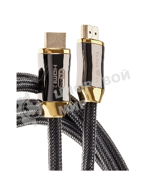 Кабель HDMI 19M/M,ver. 2.1, 8K@60 Hz 3m метал разъемы, нейлоновая оплетка Telecom TCG300-3M
