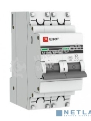 Выключатель автоматический EKF mcb4763-2-50C-pro 2P 50А (C) 4,5kA ВА 47-63 EKF PROxima