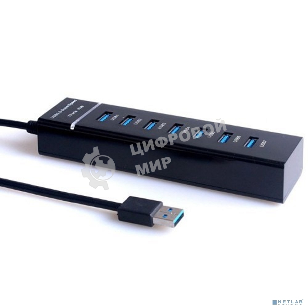 USB-концентратор USB KS-is KS-568 7 x USB 2.0 F в USB 3.0 Type A M с БП