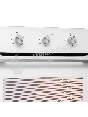 Шкаф духовой газовый с электрическим грилем Maunfeld MOGS703W, встраиваемый