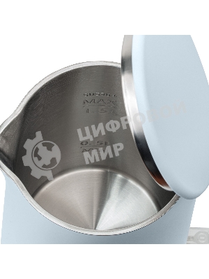 Чайник электрический Galaxy Line GL 0327, небесный, пластик, 1800 Вт, 1,5 л