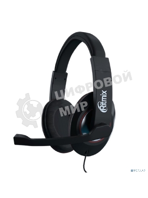 Гарнитура Ritmix RH-516M чёрный, проводная, 3.5 мм