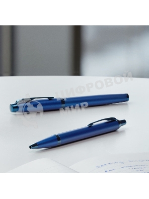 Ручка шариковая Parker IM Monochrome K328 (CW2172966) Blue PVD, M, синие чернила, подарочная коробка