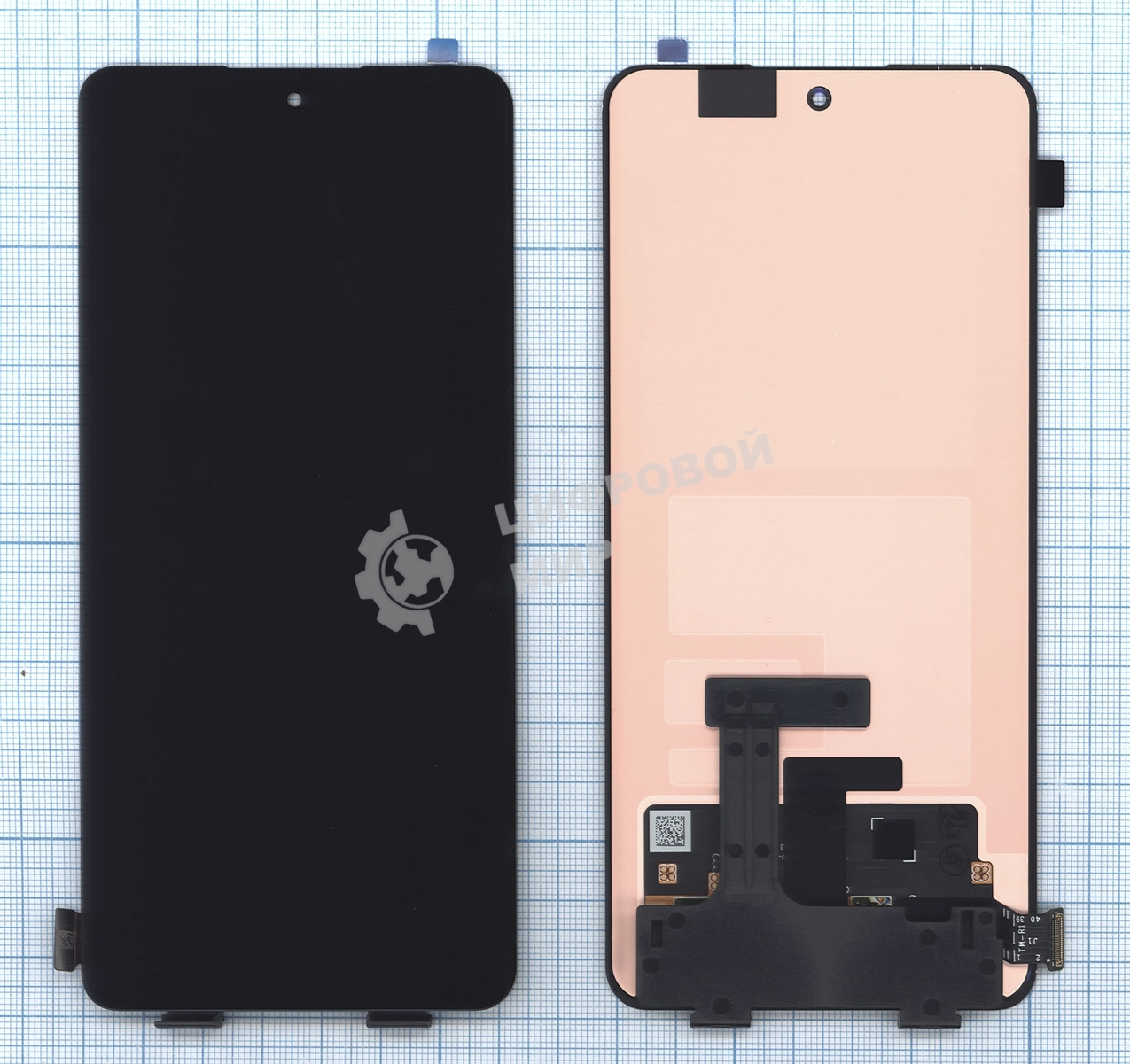 Дисплей для OPPO Reno 10 5G (CPH2531) в сборе с тачскрином черный