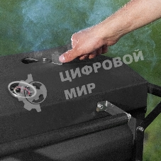 Мангал Palisad Camping на колесах с крышкой-барбекю, 662х390х920, сталь 2 мм, термометр, кочерга