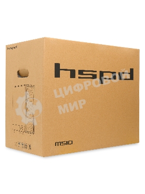 Компьютерный корпус HSPD M510, Mesh Mid Tower, черный, TG, 0.5 SPCC, 4x120мм ARGB ATX, mATX, mITX 180/280/160мм 1x2.5