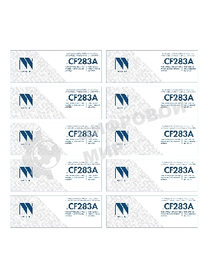 Картридж NVP совместимый NV-CF283A-SET10 для HP LaserJet Pro M201dw/ M201n/ M125r/ M125ra/ M225dn/ M225dw/ M225rdn/ M125rnw/ M127fn/ M127fw (1500k) (10 шт)