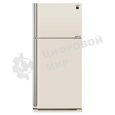 Холодильник Sharp SJ-XE55PMBE бежевый двухкамерный 388/148л морозилка сверху, No Frost