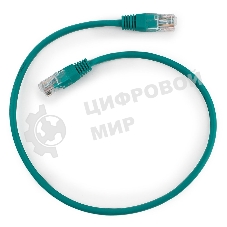 Патч-корд UTP Cablexpert cat.5e, 0.5м, литой, многожильный, зеленый