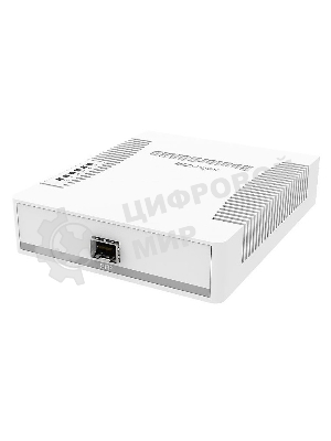 Коммутатор сетевой MikroTik RB260GS RouterBOARD 260GS 5-port Gigabit smart switch with SFP cage, SwOS, plastic case, PSU