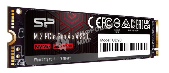 Накопитель SSD Silicon Power PCI-E 4.0 x4 500Gb SP500GbP44UD9005 M-Series UD90 M.2 2280