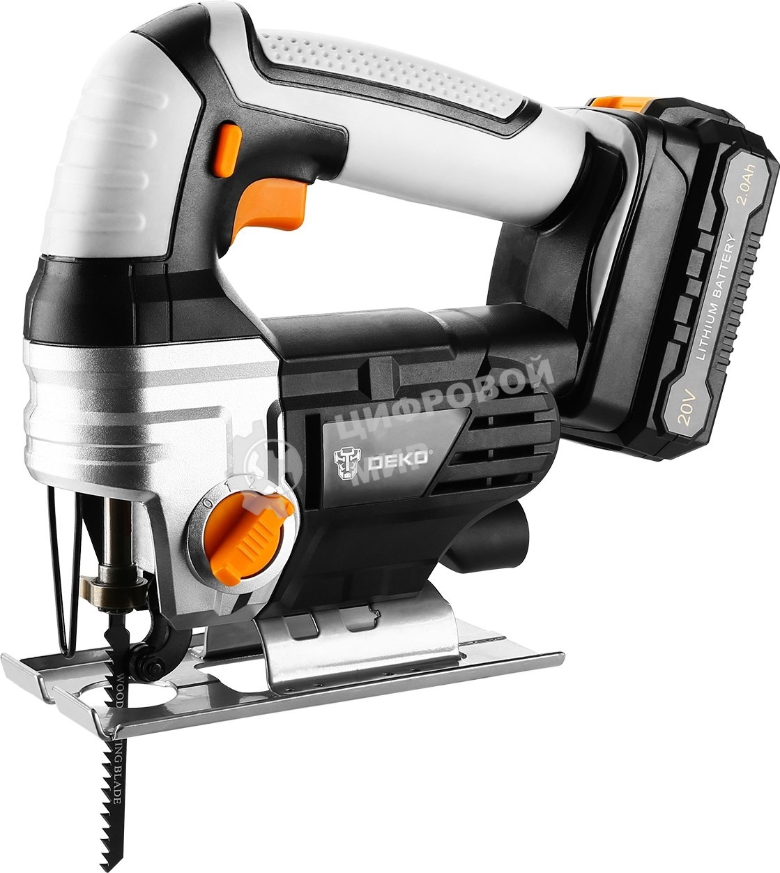 Лобзик электрический Deko DKJS20 +2пил. 2400ходов/мин от аккумулятора