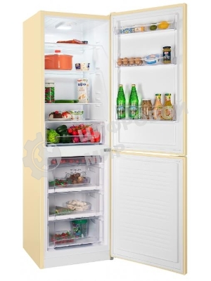 Холодильник Nordfrost NRB 162NF E бежевый двухкамерный 205/105 л морозилка снизу, No Frost