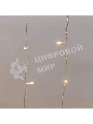 Гирлянда Neon-night Дождь светодиодный 2х1,5м, эффект мерцания, прозрачный провод, IP44, 230В, диоды теплые белые, 150 LED