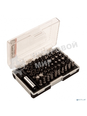 Набор бит Matrix с магнитным держателем, CrV, 61шт