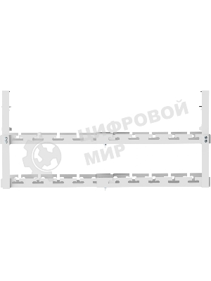 Кабель-канал Cactus CS-CM-700-2WT для столов 72.8x13.5x34.2 см белый