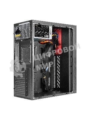 Компьютерный корпус Miditower ExeGate AA-443U-UNS350 (ATX, БП UNS350 с вент. 12см, 2хUSB+1хUSB 3.0+HD Audio, черный)