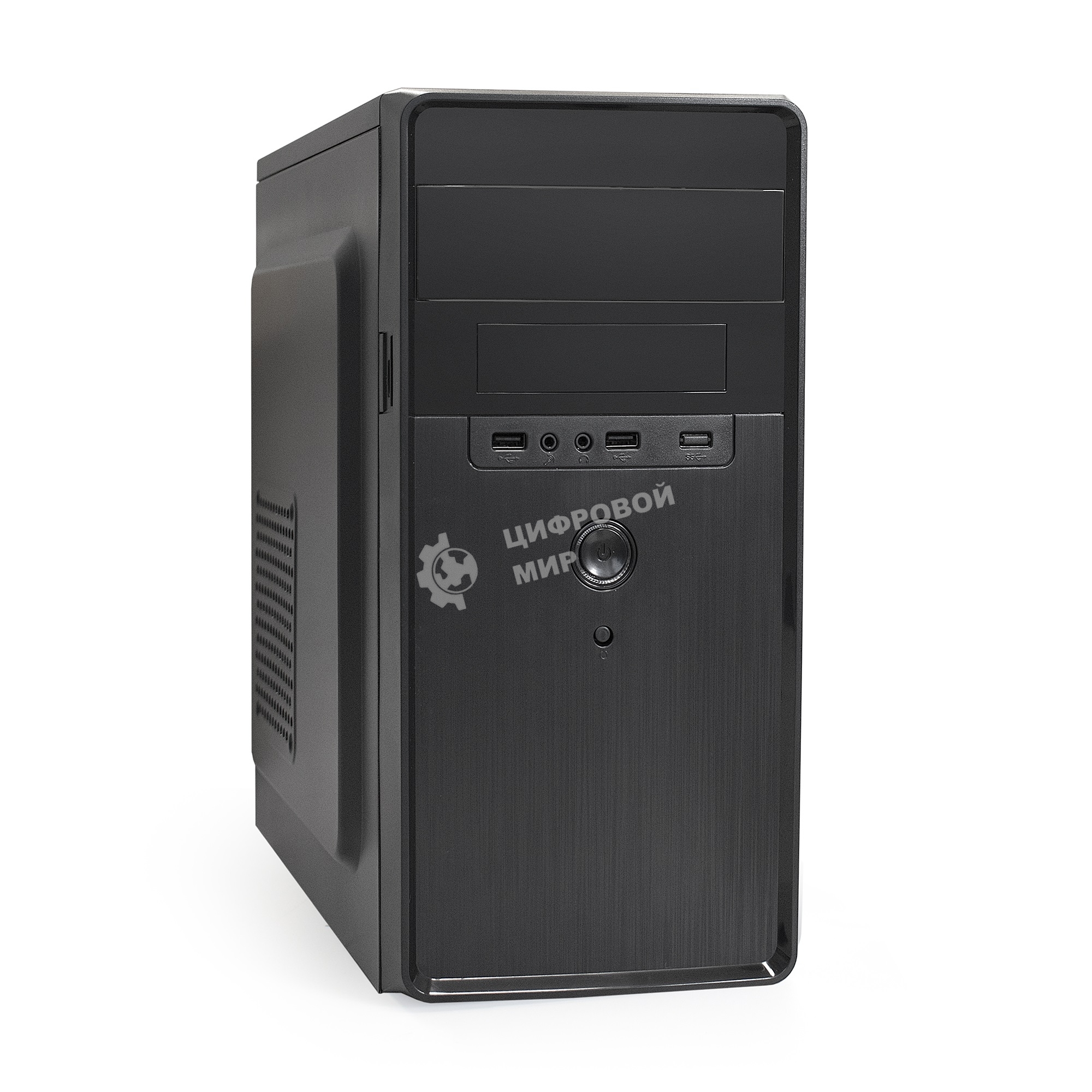 Компьютерный корпус Minitower ExeGate EX286424RUS BA-309-350W-8 (mATX, БП AA350 с вент. 8см, 2хUSB, HD аудио, черный)