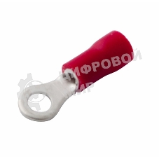 Наконечник кольцевой изолированный Rexant НКИ ø 3.7 мм. 0.5-1.5 мм² (НКи 1.5-3.5) красный