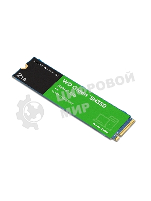 Накопитель SSD WD Green SN350 WDS200T3G0C, 2000Gb, PCIe 3.0 x4, M.2 2280, NVMe, R/W 3200/3000