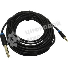 Кабель Vention аудио Jack 6,5 мм M/3,5 M - 5 м