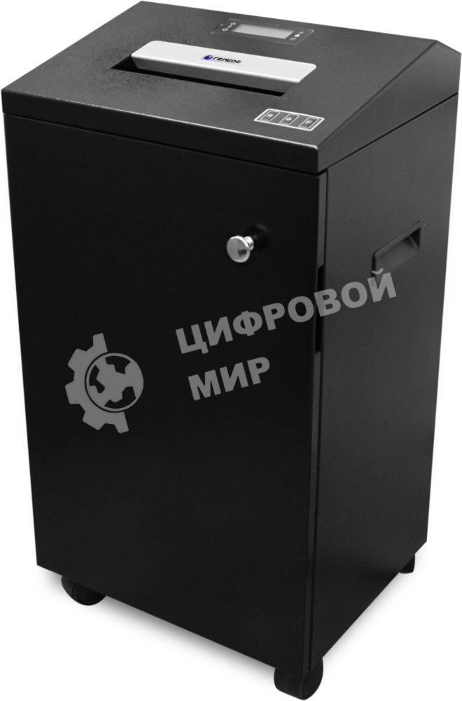 Уничтожитель документов ГЕЛЕОС УА92-7+, DIN P-7 (7 ур-нь секр.), фрагмент 0,8х1мм, 6-7 лист (70г/м2), 92 литра