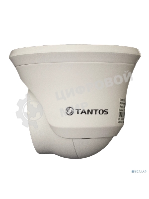 Видеокамера IP Tantos TSi-Beco25FP антивандальная с ИК подсветкой, двухмегапиксельная 1920х1080х30к/с 1/2.9” F23 CMOS сенсор c прогрессивным ск