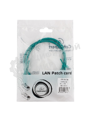 Патч-корд UTP Cablexpert cat.5e, 0.5м, литой, многожильный, зеленый