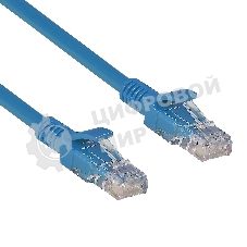 Патч-корд ExeGate UTP-RJ45-RJ45-C6-0,5M-BL, UTP, cat.6, 0,5м, синий