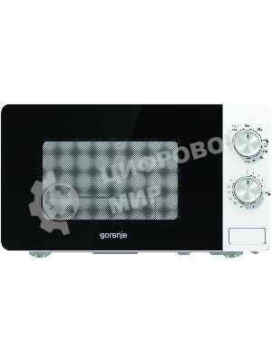 Микроволновая печь Gorenje MO20E2W белый, 20 л, 800 Вт, переключатели - поворотный механизм