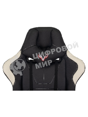 Кресло Бюрократ VIKING 5 AERO WHITE черный/белый, экокожа, 120 кг, механизм качания