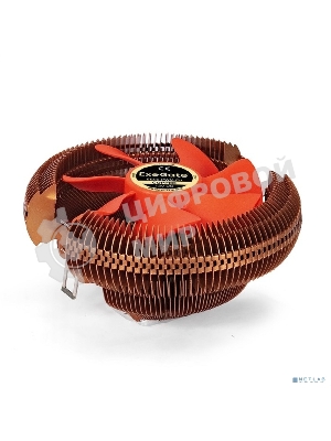 Кулер для процессора ExeGate EE90-PWM.Cu бронзовый, 90 мм, алюминий/медь, 2400 об/мин, 24 дБ, 4 pin, 80 Вт, 58 мм