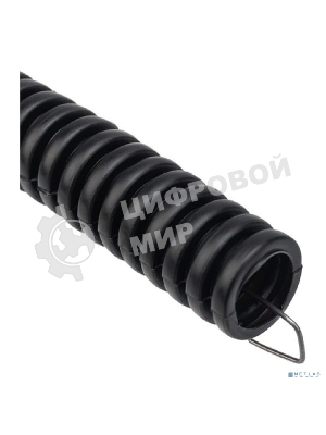 Труба гофрированная из ПНД Rexant с зондом, черная, Ø25 мм (бухта 25 м/уп.)