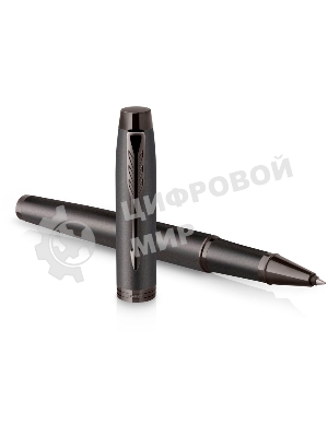 Ручка роллер Parker IM Monochrome T328 (CW2172960) Gun Metal, F, черные чернила, подарочная коробка