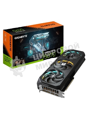 Видеокарта Gigabyte PCI-E GV-N5070GAMING OC-12GD 1.0 NVIDIA GeForce RTX 5070 12Gb 192bit GDDR7 2805/28000 HDMIx1 DPx3 HDCP Ret