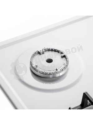 Газовая варочная панель Maunfeld EGHE.64.6CW/G, 4 конфорки, эмалированная сталь, белый