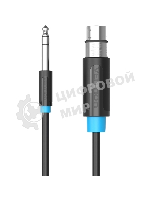 Кабель Vention аудио Jack 6.5 M/XLR F - 3м