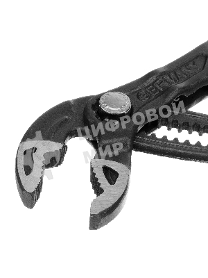 Клещи переставные Gross кнопочный механизм, обливные рукоятки, 180 мм