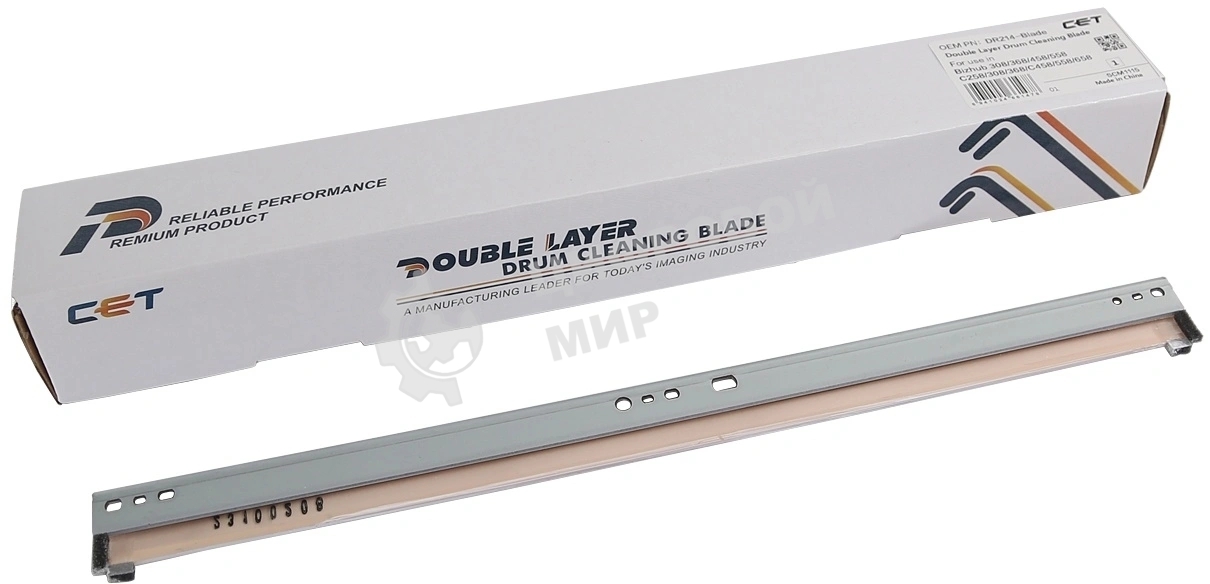 Ракель CET (Wiper Blade) KONICA MINOLTA Bizhub C224/C258/C284/C364 (двухслойный) 300000 стр. (DR313-Blade/DR512-Blade)